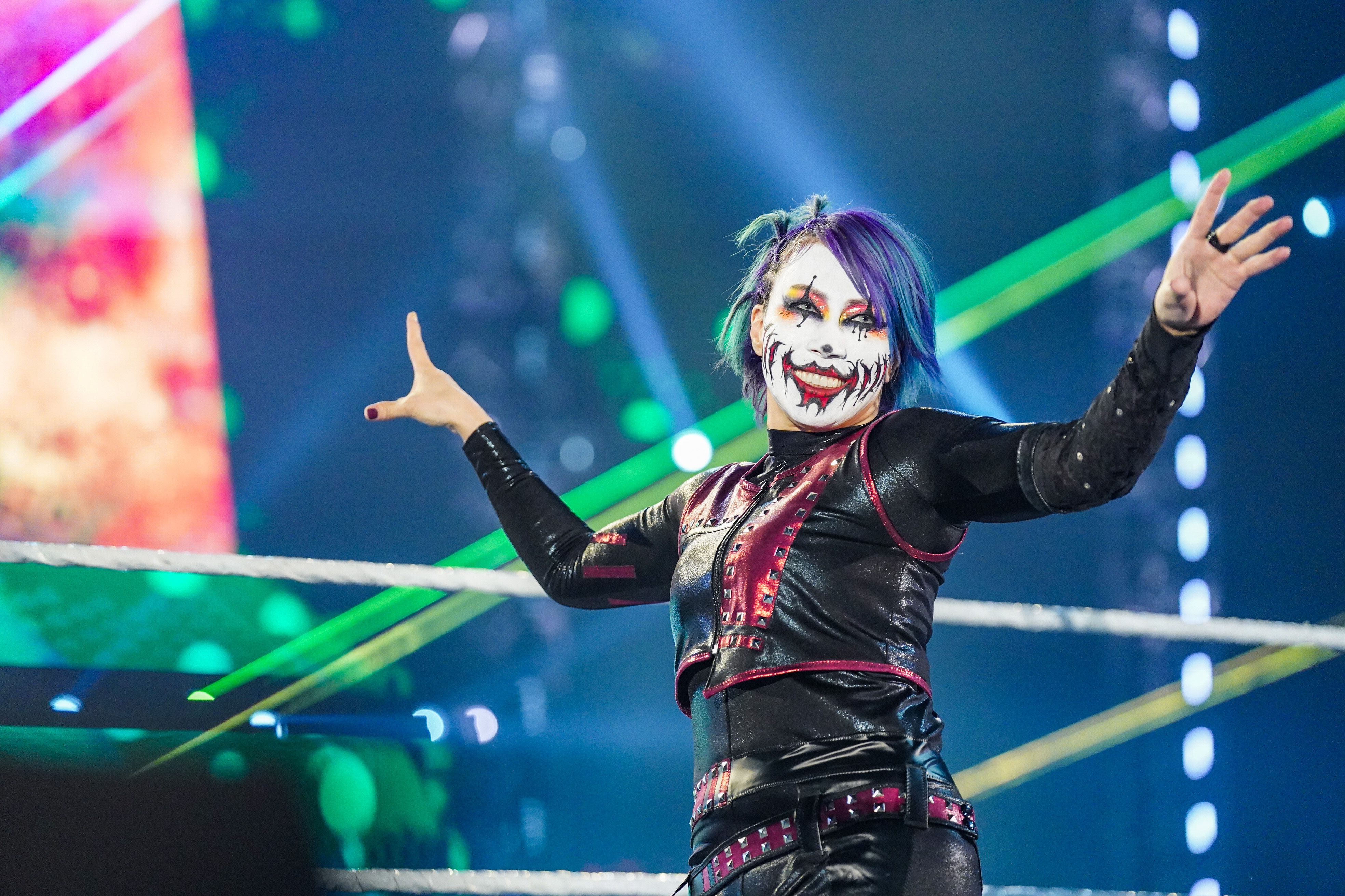 WWE ASUKA 明日華 アスカ ABEMA シール ステッカー WWE関連コンテンツ